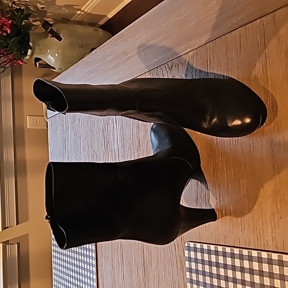 Coach Leather Boots Black Size 7 - Picture 1 of 3
